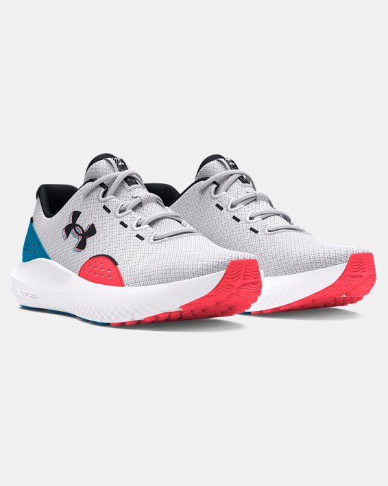 Men's UA Surge 4 Running Shoes in White image number 3